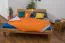 Futon Bed | Solid Oiled Beech Heartwood | 180 x 200 cm Lying Surface | Modern & Stable
