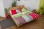 Futon Bed | Solid Oiled Beech Heartwood | 180 x 200 cm Lying Surface | Modern & Stable