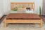 Double bed / guest bed Wooden Nature 142 solid natural beech - 160 x 200 cm (W x L)
