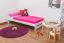 Children's Armchair Set of 2 Laurenz Solid Beech Wood | Natural/White | 50 x 28 x 28 cm