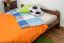 Youth Bed Solid Pine Walnut A11 | Slatted Frame Included | 160 x 200 cm | Modern Design & Stability
