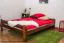 Youth Bed Solid Pine Walnut A11 | Slatted Frame Included | 160 x 200 cm | Modern Design & Stability
