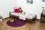 Futon bed / solid wood bed solid pine walnut A14, incl. slatted frame - dimensions 90 x 200 cm
