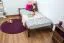 Futon bed / solid wood bed solid pine walnut A14, incl. slatted frame - dimensions 90 x 200 cm