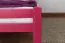 Children's bed / Youth bed "Easy Premium Line" K1/1n, solid beech wood, pink