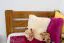 Children's Bed / Youth Bed Solid Pine Oak A24 | 90 x 200 cm | Includes Slatted Frame | Modern Design