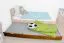 Trundle bed / second mattress base for bed - solid pine wood, oak-colored 003, incl. slatted frame - dimensions 18.50 x 198 x 95 cm (H x W x D)
