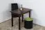 Solid Pine Table Walnut Finish Junco 227A | Angular Design | 90 x 60 cm | Space-Saving & Sturdy