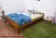 Children's bed / Youth bed A11, solid pine wood, oak finish, incl. slats - 160 x 200 cm