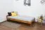 Youth bed / Children's bed A8, solid pine wood, oak finish - 80 x 200 cm 