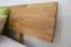 Platform bed / Solid wood bed Wooden Nature 02, oak wood, oiled - 200 x 200 cm