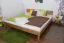Platform bed / Solid wood bed Wooden Nature 02, oak wood, oiled - 200 x 200 cm