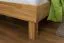 Solid Oak Youth Bed | Futon Style with Headboard | Oiled Finish | 120 x 200 cm Mattress | 25 mm Frame