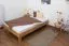 Futon Bed Solid Wood Wooden Nature 04 | Oiled Oak | 120 x 200 cm Lying Surface | Modern Design | Sturdy Construction