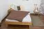 Futon Bed Solid Wood Wooden Nature 04 | Oiled Oak | 120 x 200 cm Lying Surface | Modern Design | Sturdy Construction