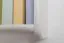 Hanging Wall Shelf Solid Pine White Lacquered 017 | 90 x 100 x 20 cm | 6-Shelf Storage
