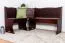 Corner Bench Solid Pine Wood Walnut Junco 243 | L-Shaped | 84 x 110 x 152 cm | 45 cm Seat Height