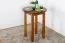 Round Solid Pine Table | Rustic Oak Finish | Junco 234A | Ø 60 cm | Modern, Stable, Space-Saving