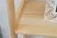 Solid Pine Wood Shelf Junco 56C | Natural Finish | 125 x 60 x 30 cm | Modern Design | 3 Shelves