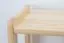 Solid Pine Wood Shelf Junco 56C | Natural Finish | 125 x 60 x 30 cm | Modern Design | 3 Shelves