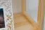 Solid Pine Wood Shelf Junco 56C | Natural Finish | 125 x 60 x 30 cm | Modern Design | 3 Shelves