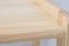 Solid Pine Wood Shelf Junco 56C | Natural Finish | 125 x 60 x 30 cm | Modern Design | 3 Shelves