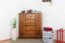 Solid Pine Chest of Drawers | Rustic Oak Finish | Junco 176 | 100 x 90 x 60 cm | 4 Drawers & 6 Compartments