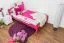 Children's Bed / Youth Bed Easy Premium Line K1/2n | Solid Beech Wood | Pink Lacquered | 90 x 190 cm