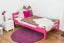 Children's Bed / Youth Bed Easy Premium Line K1/2n | Solid Beech Wood | Pink Lacquered | 90 x 190 cm