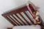 Children's bed / youth bed "Easy Premium Line" K8, solid beech wood, dark brown lacquered - Dimensions: 90 x 190 cm