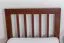 Children's bed / youth bed "Easy Premium Line" K8, solid beech wood, dark brown lacquered - Dimensions: 90 x 190 cm