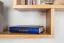 Wall Shelf Solid Pine Alder Finish Junco 289 | 66 x 88 x 20 cm | Modern Hanging Storage