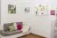 Hanging Wall Shelf Solid Pine White Lacquered 012 | 3 Shelves | 70 x 90 x 20 cm | Modern Design