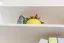 Hanging Wall Shelf Solid Pine White Lacquered 013 | Modern Design | 72 x 60 x 20 cm