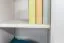 2 Drawer, 1 Door Narrow Storage Cabinet 031, solid pine wood, white - 122H x 40W x 47D cm 