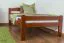 Children's bed / Youth bed "Easy Premium Line" K1/2n, solid beech wood, cherry red - 90 x 190 cm