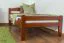 Children's Bed / Youth Bed Easy Premium Line K1/2n | Solid Beech Wood | Cherry Red Lacquered | 90 x 200 cm Mattress Base