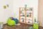 Shelf "Easy Furniture" S13, solid Natural beech wood - 167 x 146 x 20 cm (h x w x d)