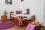Children’s Bed & Youth Bed "Easy Premium Line" K1/2h | 2nd Pull-Out Bed & 2 Cover Panels | 90 x 200 cm | Solid Beech | Cherry Red Lacquered