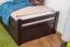 Children's Bed & Youth Bed Easy Premium Line K1/2h | 2nd Berth & 2 Cover Panels | 90 x 200 cm Solid Beech | Chocolate Brown