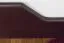 Single bed/ guest bed "Easy Premium Line" K4, 120 x 200 cm solid beech wood chocolate brown lacquered