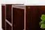 Suspended Wall Shelf Solid Pine Wood | Walnut Colour | Junco 285 | 33 x 162 x 20 cm | Modern 3-Compartment Rack