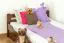 Youth Bed Easy Premium Line K4 | 140 x 200 cm | Solid Beech Wood | Dark Brown | 2 Drawers & Cover Panel