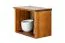 Wall Shelf Solid Pine Wood | Rustic Oak Finish | Junco 335 | 30 x 40 x 24 cm