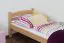 Children's Bed / Youth Bed Solid Beech Wood Natural 118 | 80 x 200 cm | Slatted Frame Included