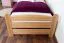Children's Bed / Youth Bed Solid Beech Wood Natural 118 | 80 x 200 cm | Slatted Frame Included