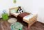 Children's Bed / Youth Bed Solid Beech Wood Natural 118 | 80 x 200 cm | Slatted Frame Included
