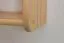 Wall shelf 012, solid pine wood, clear finish - H70 x W90 x D20 cm