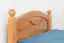 Kid/Youth Bed pine solid wood Alder color 82, incl. Slat Grate - 100 x 200 cm (W x L)