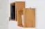 Suspended Wall Shelf Solid Pine Wood | Alder Colour Junco 283C | 20 x 20 x 12 cm | Modern Storage